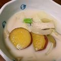 saeed's cooksnap of when they made 彩り☆さつまいもの生姜豆乳みそスープ.