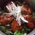 HMCみーこりん's cooksnap of when they made トリムネ肉の梅はさみ丼.