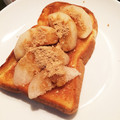 架琉亜's cooksnap of when they made ほんわか塩きな粉✾ 梨トースト.