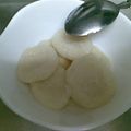 おばＱ's cooksnap of when they made 米粉でつくる♪ほんのり桃色♡いちご白玉.