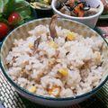 amaco・'s cooksnap of when they made ツナとコーンの炊き込みご飯～マヨ塩麹.