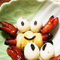 ぷにょたま's cooksnap of when they made パイシートとウインナーでカニさん.