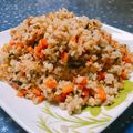 クックN7M7TG☆'s cooksnap of when they made 玄米ごはんでパラパラ炒飯.