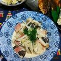 たまさぶろうの部屋's cooksnap of when they made 居酒屋ママ直伝☆きのこカルボ.