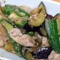 t-mask's cooksnap of when they made なすとオクラと豚肉のごま味噌炒め.