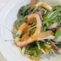 fu♪♪'s cooksnap of when they made ボイルイカと水菜の酢みそ和え♪.