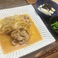 まえなお◟̆◞̆'s cooksnap of when they made 豚の生姜焼き☆黄金タレ.