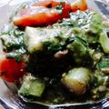 Shian_178's cooksnap of when they made 目指せ美肌！モロヘイヤとアボカドの和え物.