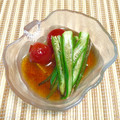にきけん's cooksnap of when they made オクラとトマトの揚げ浸し.