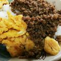 airitkd's cooksnap of when they made 母の味☆味噌バター卵と挽肉のそぼろご飯.