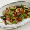 あっこ姉's cooksnap of when they made 夏バテ防止！ゴーヤと茄子のの黒酢炒め.