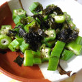 NAGANO久留米's cooksnap of when they made オクラと韓国のりの和え物.