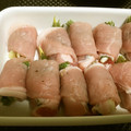 through111's cooksnap of when they made 豚肉のみょうが巻き.