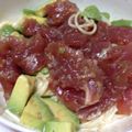 かおるルル's cooksnap of when they made アボカドとマグロのわさびマヨパスタ.