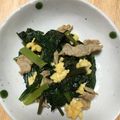 meryちゃん's cooksnap of when they made 豚肉と小松菜の炒めもの♪ 適当です♪.
