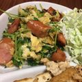 クックLH7A86☆'s cooksnap of when they made 豆苗と赤ウィンナーの優しい玉子炒め♪.