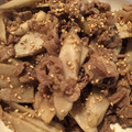 南国好き's cooksnap of when they made 簡単！10分で！牛こまとゴボウの甘辛炒め.