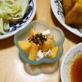 puniＫ's cooksnap of when they made 柿とクリチのメープル醤油糀和え.