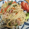 おいくちゃん1207's cooksnap of when they made 超簡単！バター香る醤油焼きうどん.