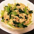 emiou's cooksnap of when they made 小松菜ツナたま炒め.
