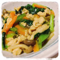 Omochiii★'s cooksnap of when they made 青梗菜と鶏ヒキとろみソテー❉.