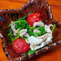 SK1108's cooksnap of when they made 豚肉とルッコラ、トマト炒め.