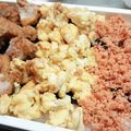 ＊ゆかまる＊'s cooksnap of when they made から揚げで3色そぼろ丼.