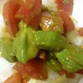 arku's cooksnap of when they made アボガド＆トマトの創作丼withチーズ！.