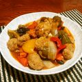 よっⓒ犬's cooksnap of when they made ✿肉団子の酢豚✿.