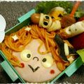 ♡甘納豆♡'s cooksnap of when they made ハロウィンキャラ弁＊ナポリタンで魔女っこ.