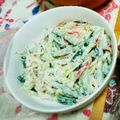 くみみん♪'s cooksnap of when they made 簡単手間いらずきゅうりとカニカマのサラダ.