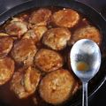 クック7P35OU☆'s cooksnap of when they made 煮込み豆腐ハンバーグ.