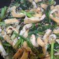kaedenatsu's cooksnap of when they made 小松菜と油揚げの簡単煮浸し.