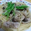 みなゆん's cooksnap of when they made 豚とキノコのスパゲティ.