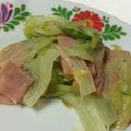 濡れ雑巾's cooksnap of when they made ベーコンとレタスのレモン炒め.
