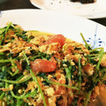 しほまつ's cooksnap of when they made お酒に合う★豆苗と桜えびの卵とじ.
