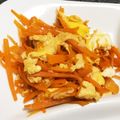 ♥ゆん♥'s cooksnap of when they made 大好き☆にんじんの卵とじ.