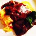 ぽんぽんぴー♪'s cooksnap of when they made ビーフシチューの残りで♪つまみ♪オムレツ.