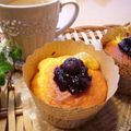 runa10's cooksnap of when they made クリ-ムチ-ズ＆ベリ-の簡単マフィン♥.