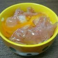 さおりん's cooksnap of when they made 生ハムで作るユッケ丼.