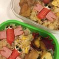 yukinava's cooksnap of when they made ウインナー飾り切り★とんぼ★キャラ弁.
