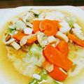 ROMI_0920's cooksnap of when they made あんかけ☆そうめん　〜かた焼そば風〜.