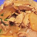 エビビンバ's cooksnap of when they made 豚肉と大根の炒め煮.