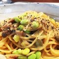 えれふぁん's cooksnap of when they made 簡単！枝豆カルボナーラ♪.