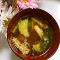 ❀あおい❀'s cooksnap of when they made ❤️ズッキーニとわかめのお味噌汁.