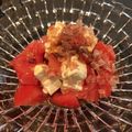 momojueves's cooksnap of when they made トマトとクリームチーズの冷奴風サラダ.