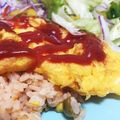 Bunnirella's cooksnap of when they made ふんわりオムライス(たまご部分).