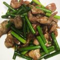 ●まこっつぁん's cooksnap of when they made 砂肝とニンニクの芽炒め.