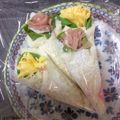 みけらんヌ's cooksnap of when they made 百日草風なハム＆玉子のサンドらず♡.