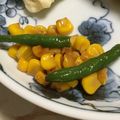 maki_08's cooksnap of when they made 付け合せに！インゲンとコーンのソテー.